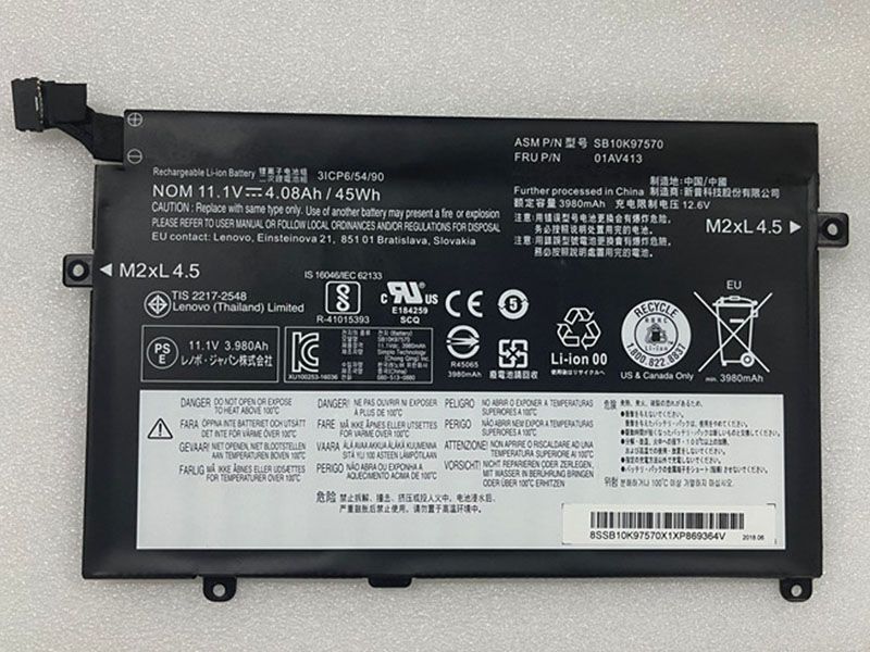 LENOVO Thinkpad E470 E470C E475対応バッテリー