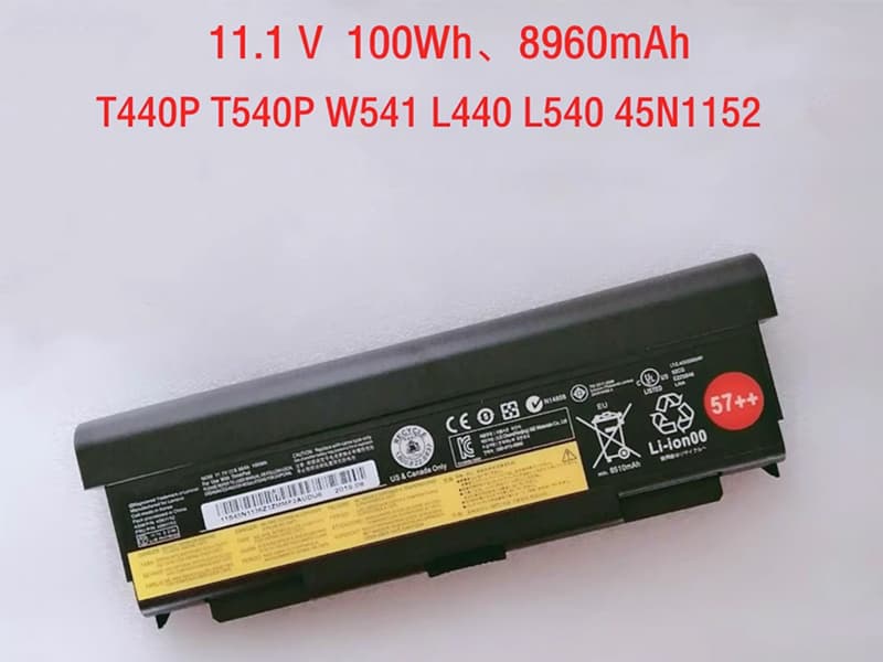 Lenovo Thinkpad L410 T440p T540p W540 W541対応バッテリー