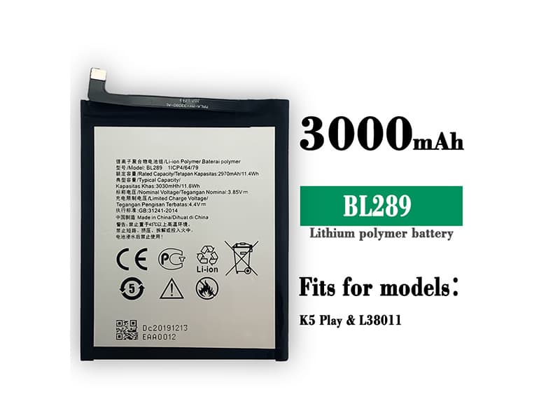 Lenovo K5 Play & L38011対応バッテリー