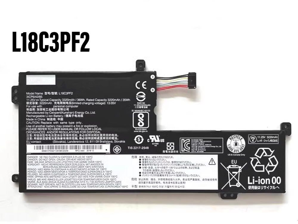 Lenovo Ideapad L340-15IWL 17IWL 15API 17API対応バッテリー
