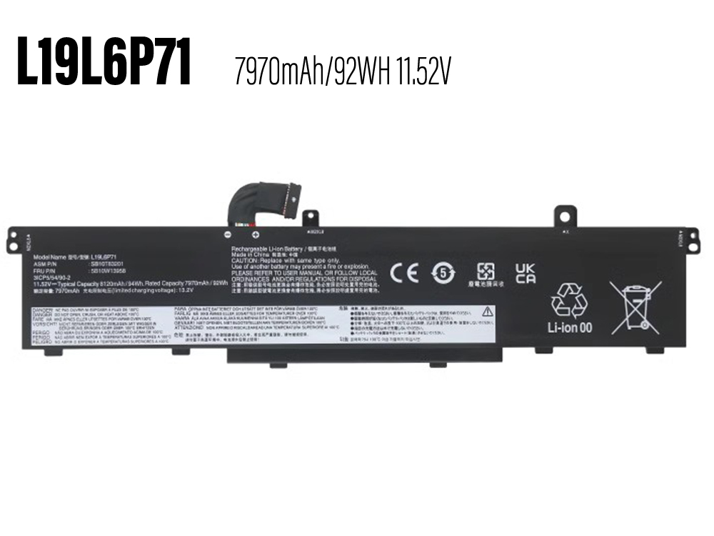 LENOVO ThinkPad P15/P17/T15g Gen 1対応バッテリー