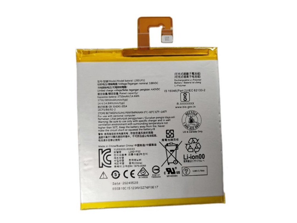 Lenovo TB-X6C6F TB-X6C6X TAB K10対応バッテリー