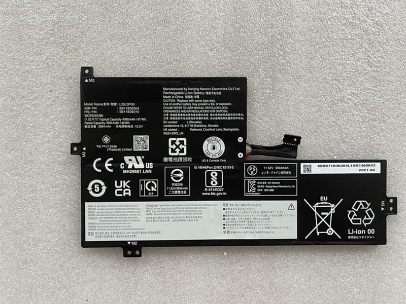 Lenovo 100e 300e 500e Chromebook Gen 3対応バッテリー