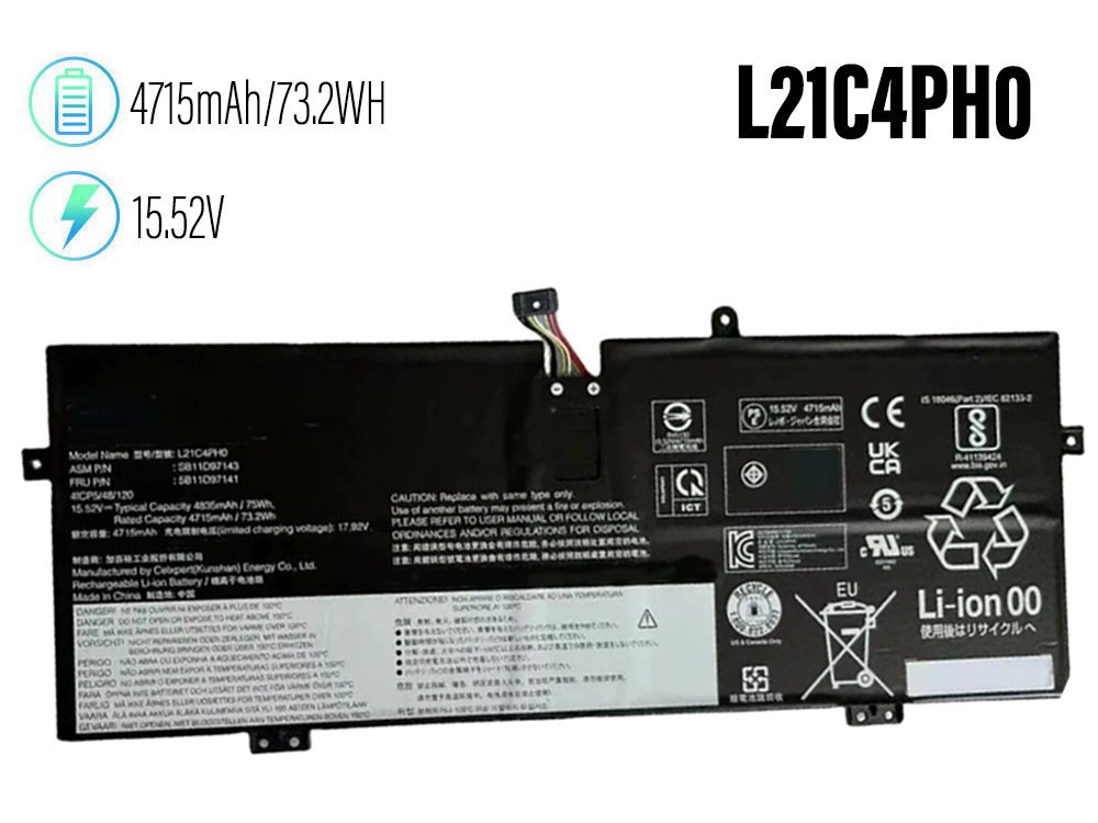 LENOVO Yoga Air 14c IAP7 2022対応バッテリー