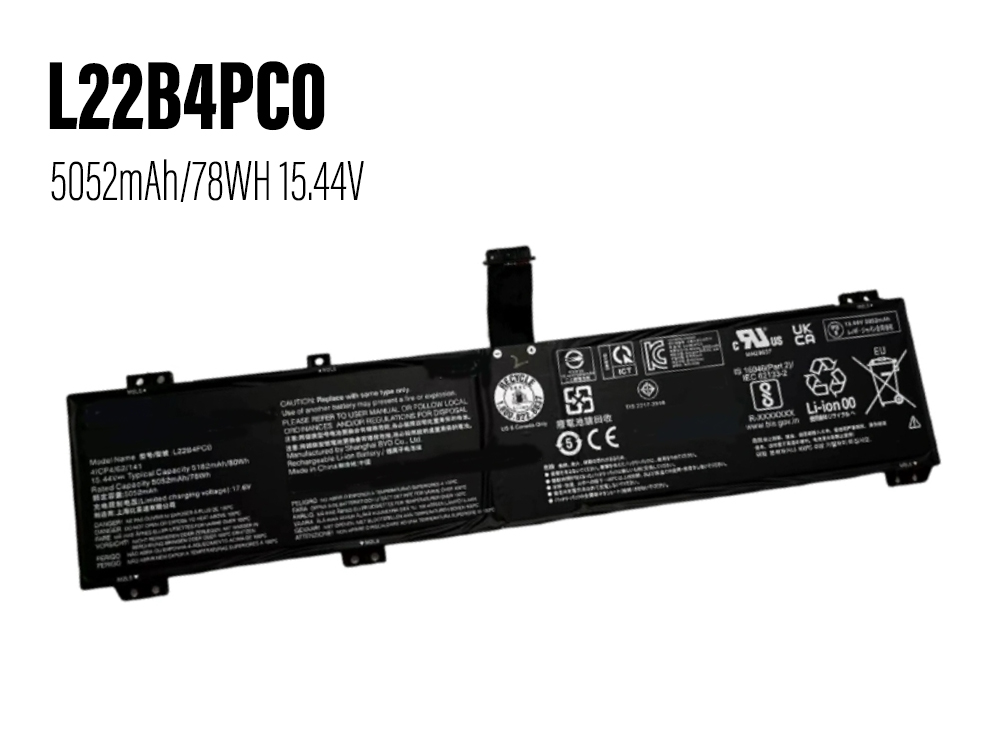 For LENOVO Y7000P R7000P Y9000K Y9000
対応バッテリー