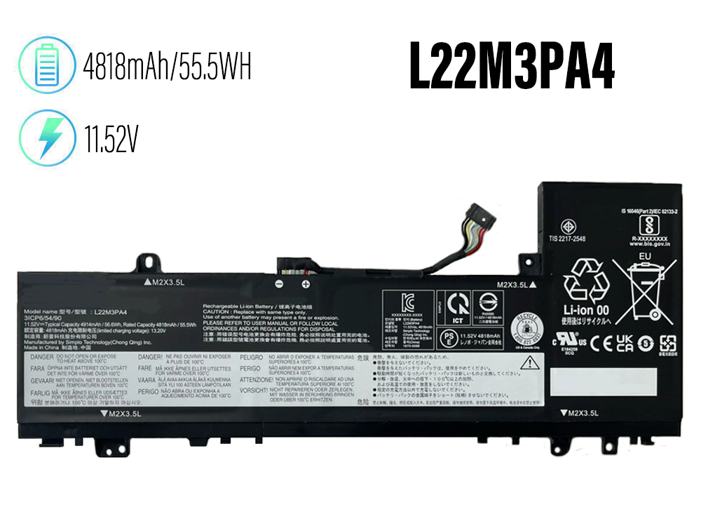 LENOVO XIAOXIN 16 IAH8/16 IAH8/14 IRL8 2023対応バッテリー