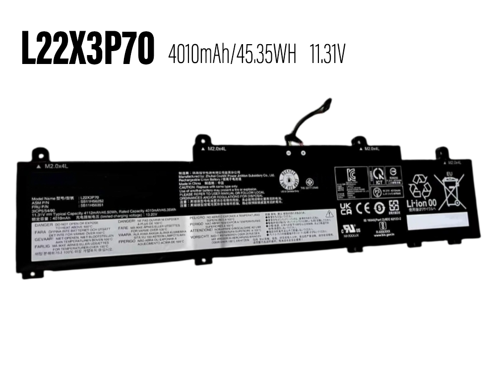 LENOVO L22B3P70 SB11H56251 5B11H56351対応バッテリー