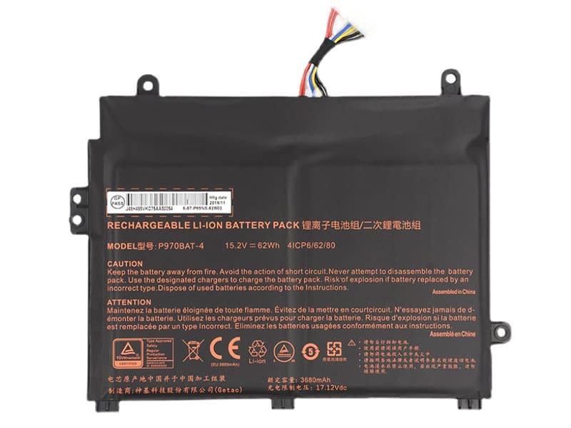 CLEVO P960 Erazer X17801 NP8955 NP8967対応バッテリー