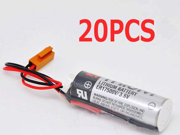 ER17500V ER17/50 CS1W-BAT01 PLC Batteries With Brown Plug 20pcs対応バッテリー