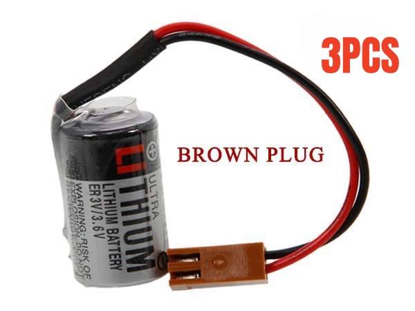 Toshiba JZSP-BA01 YASKAWA PLC with ER3V/3.6V brown plug 1pc対応バッテリー